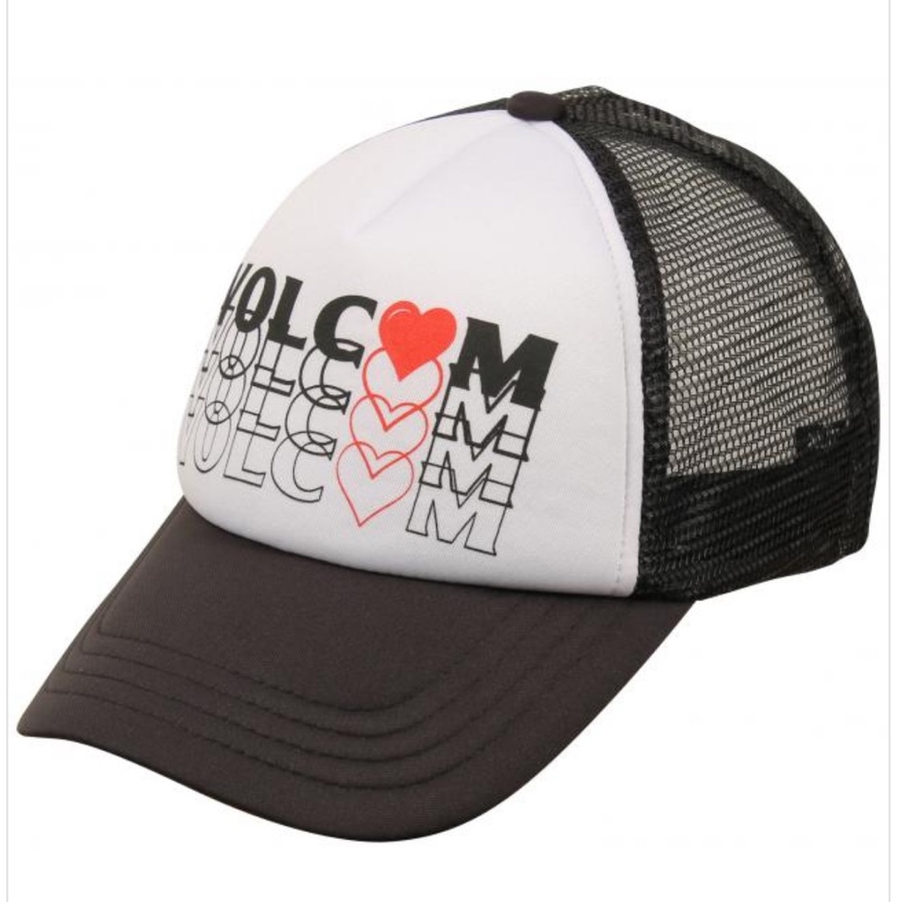 Volcom Black and White Trucker Hat NWOT